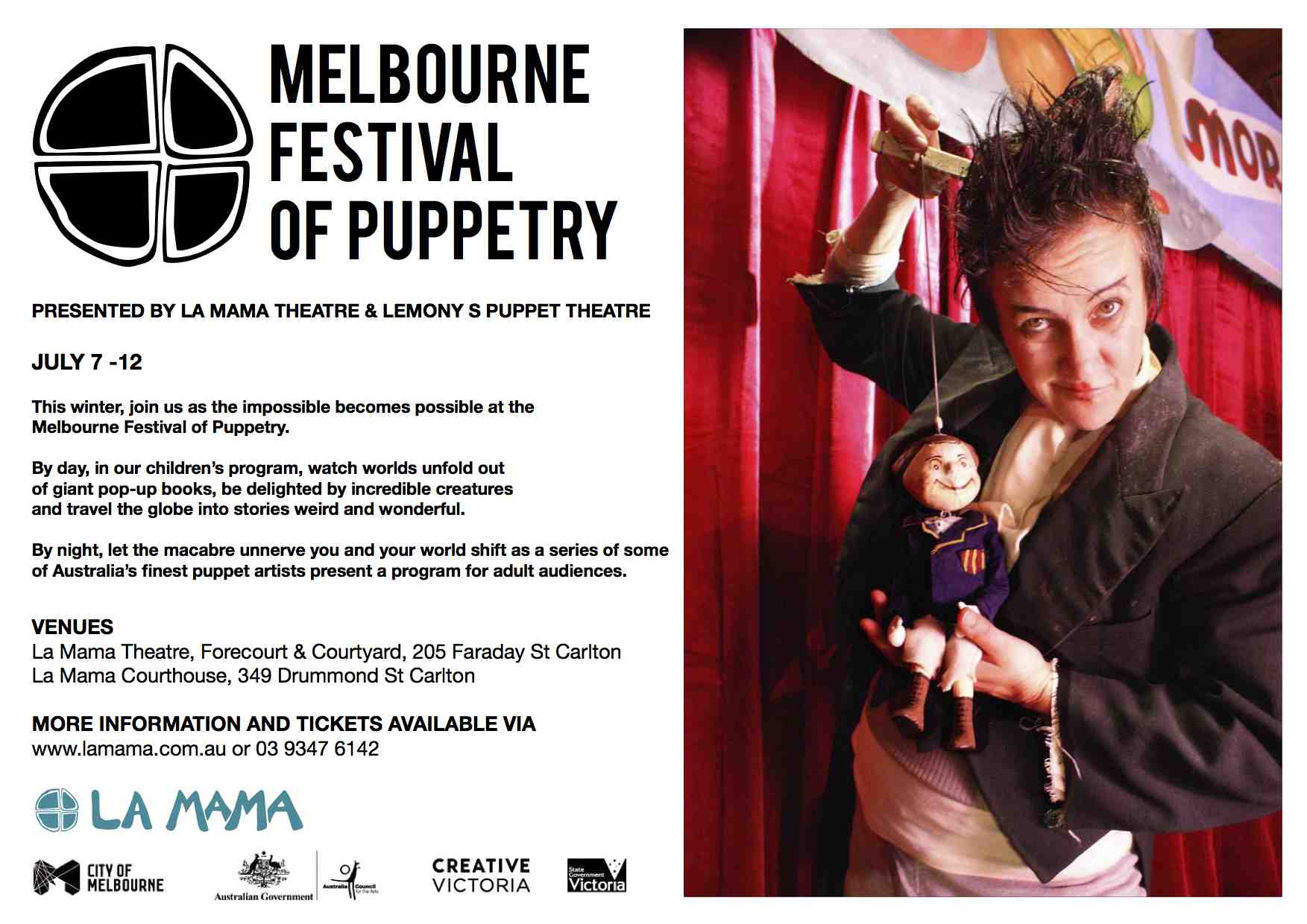MelbournePuppetFestivaleFlyer4 UNIMA AUSTRALIA